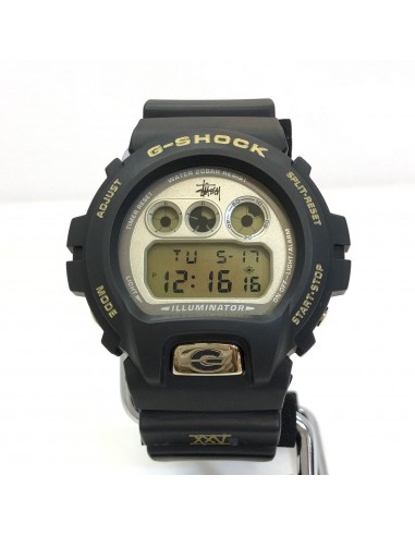 CASIO G-SHOCK Watch DW-6900STS-9JR STUSSY 25th Anniversary Model Third Double Name Collaboration Mens Black Gold est présent 